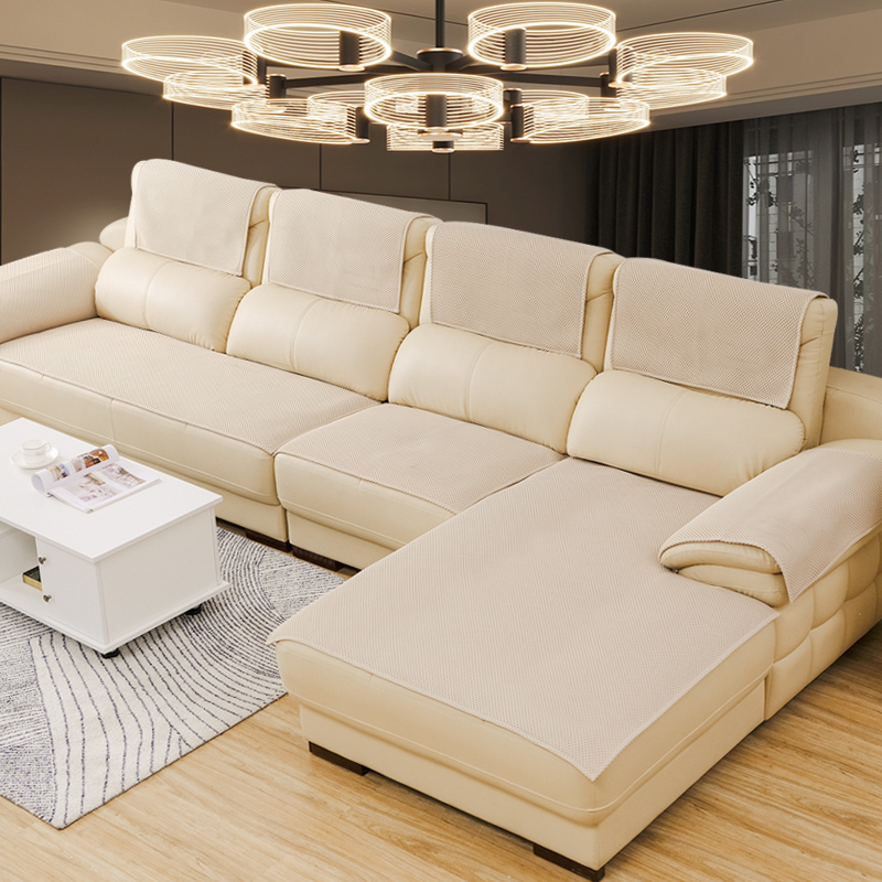 防滑坐垫真皮沙发垫组合三人专用四季通用简约套罩定做贵妃坐垫子