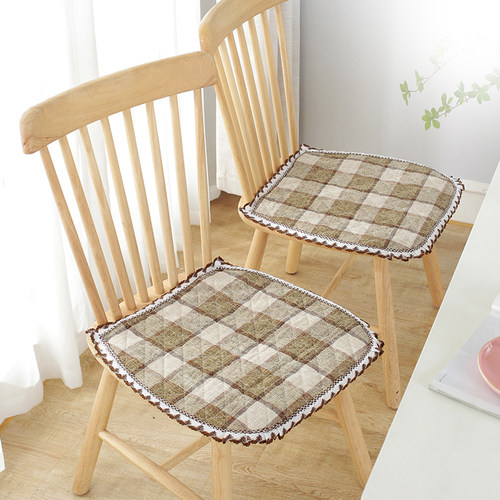 马蹄形棉麻加厚防滑凳子垫