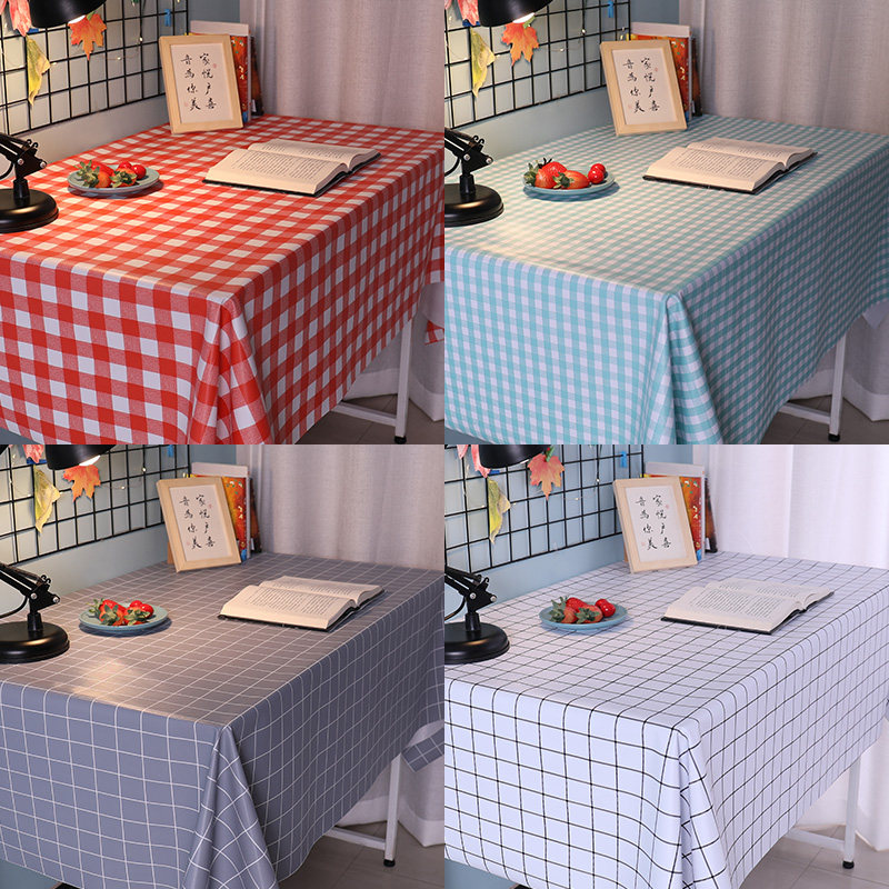 桌布布艺pvc防水防油免洗格子宿舍茶几垫桌布网红餐桌布桌垫 北欧在类目 居家布艺, 餐桌布艺, 桌布中 - 来自Buy2taobao.com提供专业的淘宝代购服务