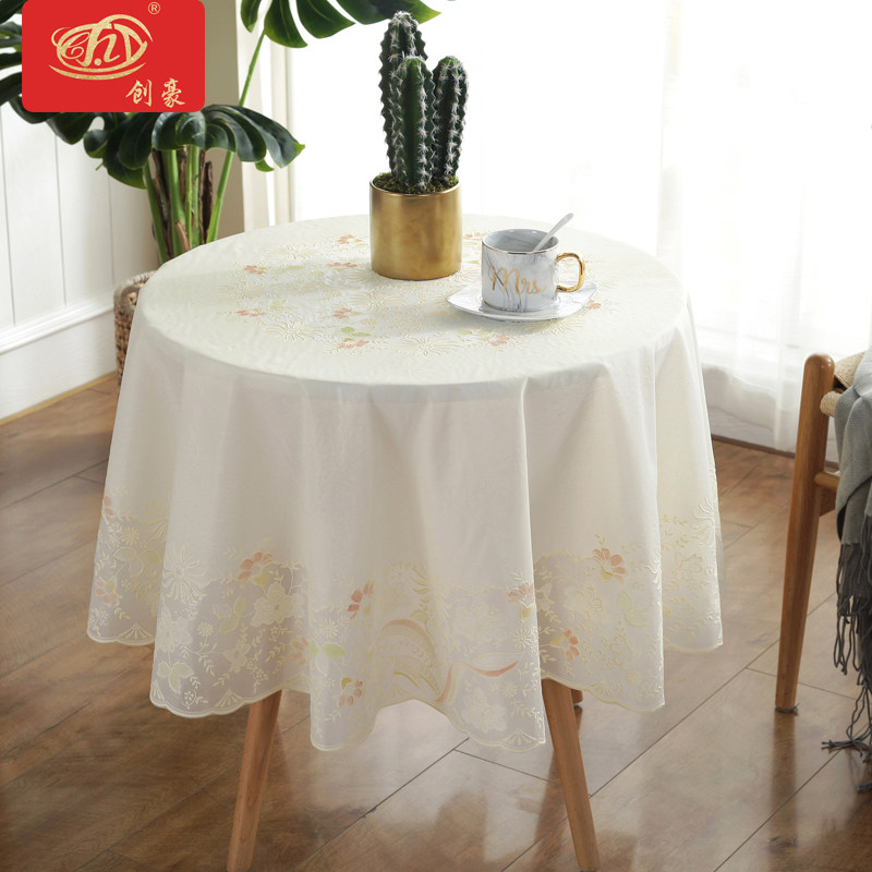 大圆形桌布防水防烫防油免洗小圆形茶几布餐桌布pvc田园清新台布|msdalam kategori rumah Fabrik, alas meja, alas meja - dari Buy2taobao.com untuk memberikan perkhidmatan ejen Taobao profesional membeli