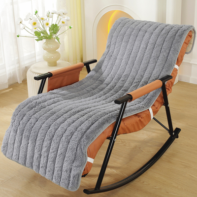 冬季连体长毛绒椅子垫加厚靠背一体椅垫防滑餐椅座垫保暖久坐坐垫