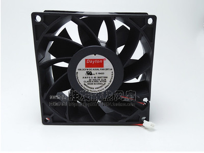 原装Dayton E19433 9038 24v 106.3CFM 9CM变频器工控机散热风扇