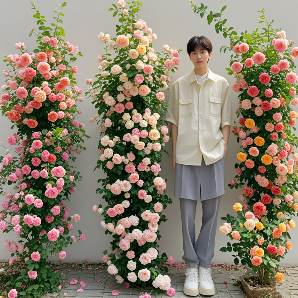 大花藤本月季粉龙多购优惠