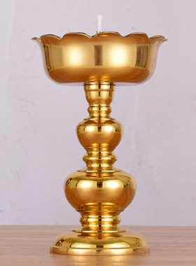 黄铜油灯液体家用佛堂