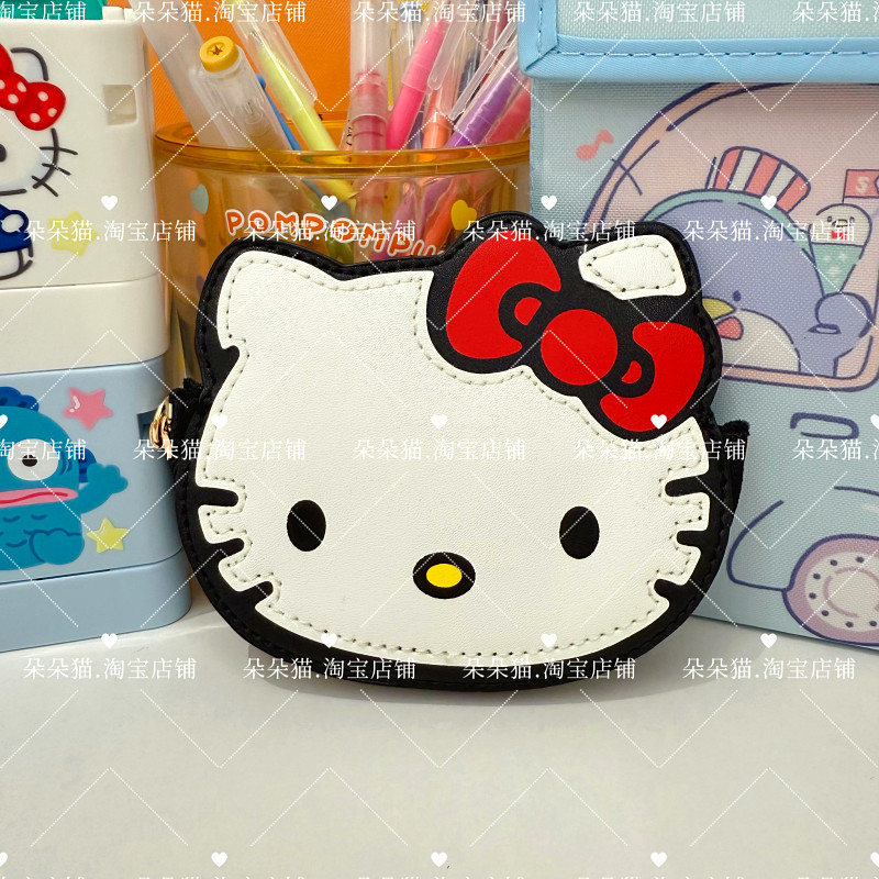 日系可爱卡通kitty零钱包卡包耳机包钥匙包pu小物收纳包