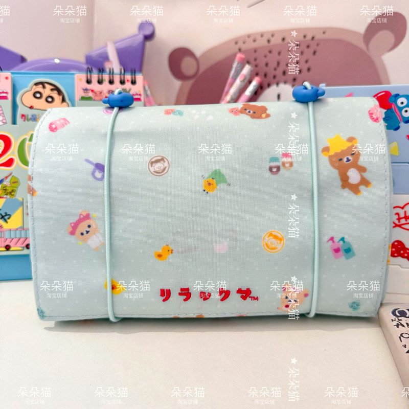 日系轻松熊猫咪温泉化妆刷口红收纳包化妆包可收纳旅行卷折洗漱包,收纳整理,其他收纳袋,淘宝优惠券,粉丝福利购,淘宝优惠卷