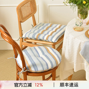 通用红木中式 阳春小镇椅垫坐垫家用四季 实木加厚餐椅防滑圆形座垫