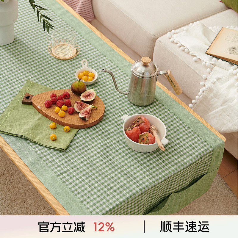 红色茶几阳春小镇桌布台布梳妆台