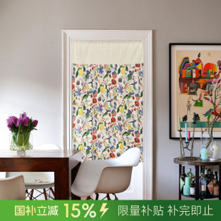 陽春小鎮(zhèn)門簾家用免打孔隔斷簾臥室衛(wèi)生間試衣間廚房夏季 可定制