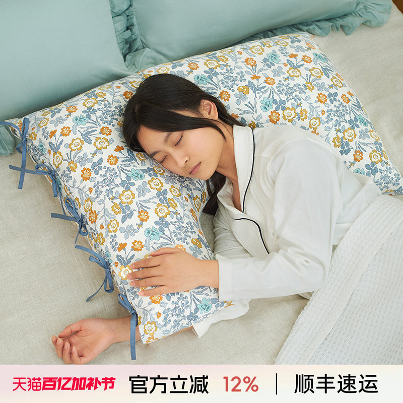 阳春小镇荞麦壳亲水棉侧睡u型枕头颈椎睡眠睡觉女生抱枕靠枕男