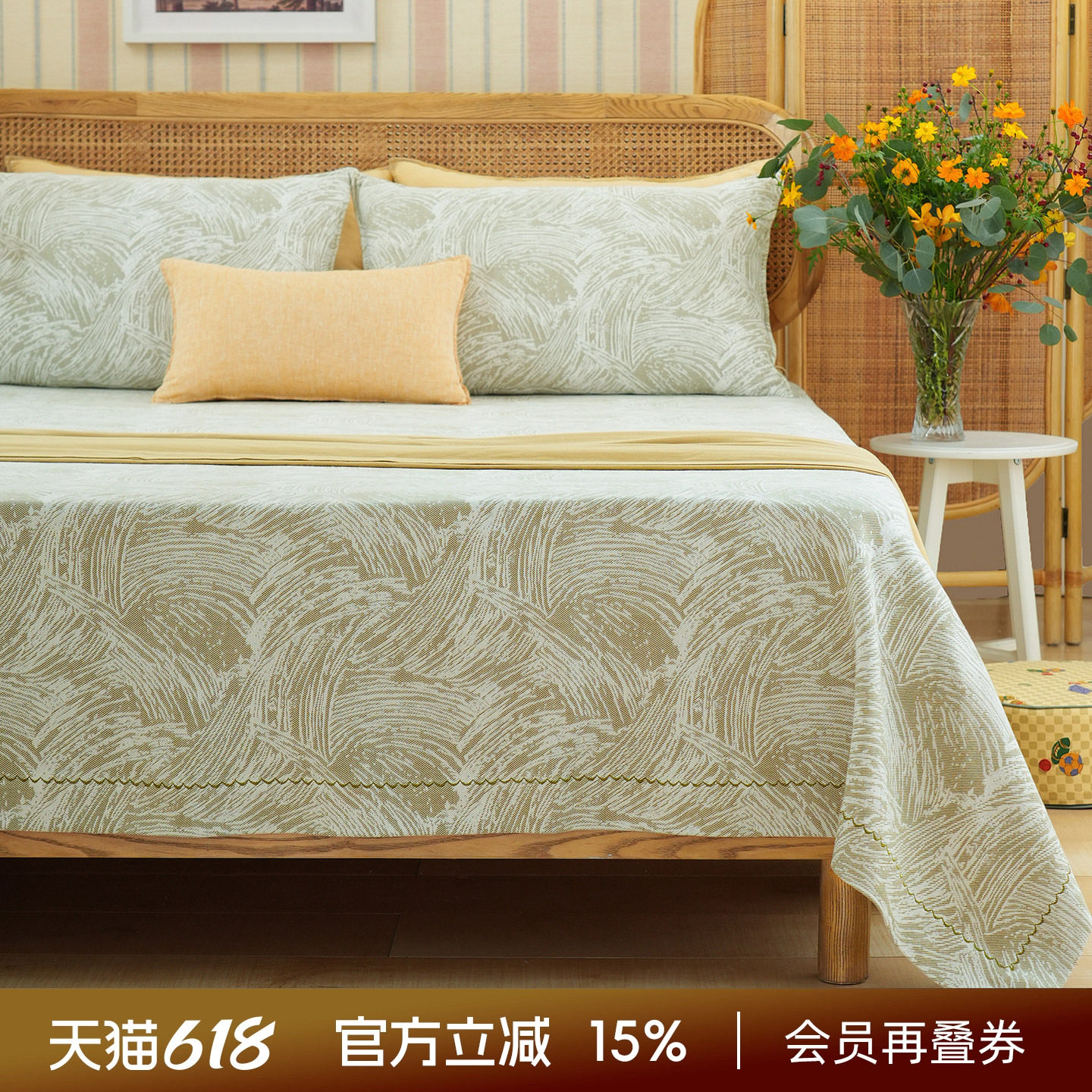 阳春小镇床单单件纯棉枕套四季通用轻奢高级感高档成人舒适亲肤