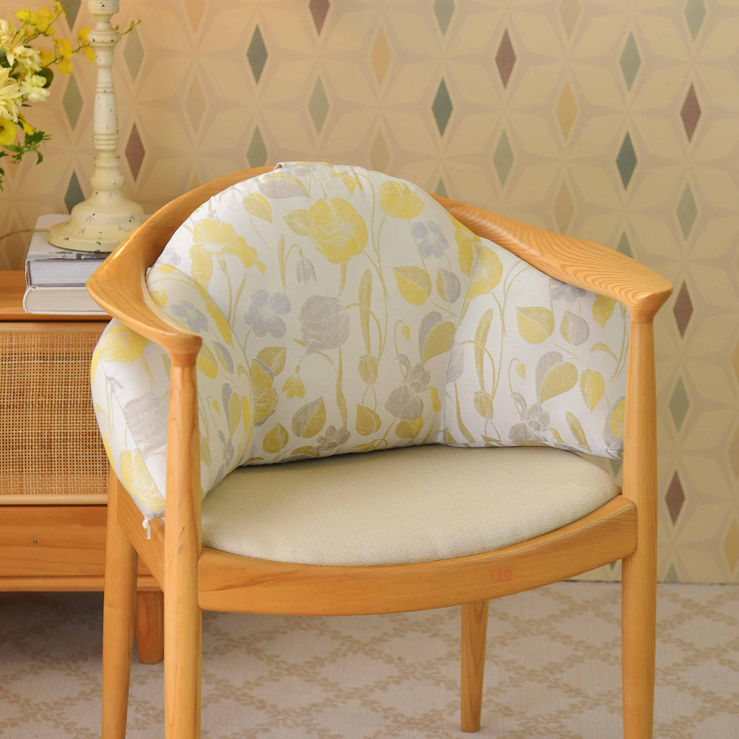 阳春小镇腰枕靠垫办公椅靠背垫工位腰靠垫护腰座椅腰托可拆洗久坐