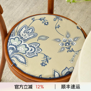 阳春小镇圆形椅垫家用加厚四季 餐桌凳子坐垫 通用垫子坐椅垫女欧式