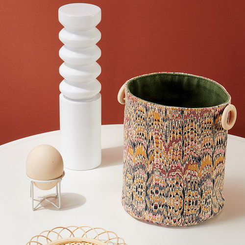 阳春小镇桌边收纳袋居家储物盒帆布布艺可水洗小号客厅茶几收纳筐 - 封面