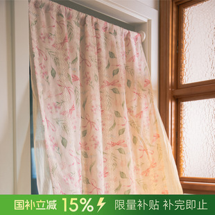 高档高级厨房卧室房间家用定制 阳春小镇碎花门帘隔断帘遮挡帘新款