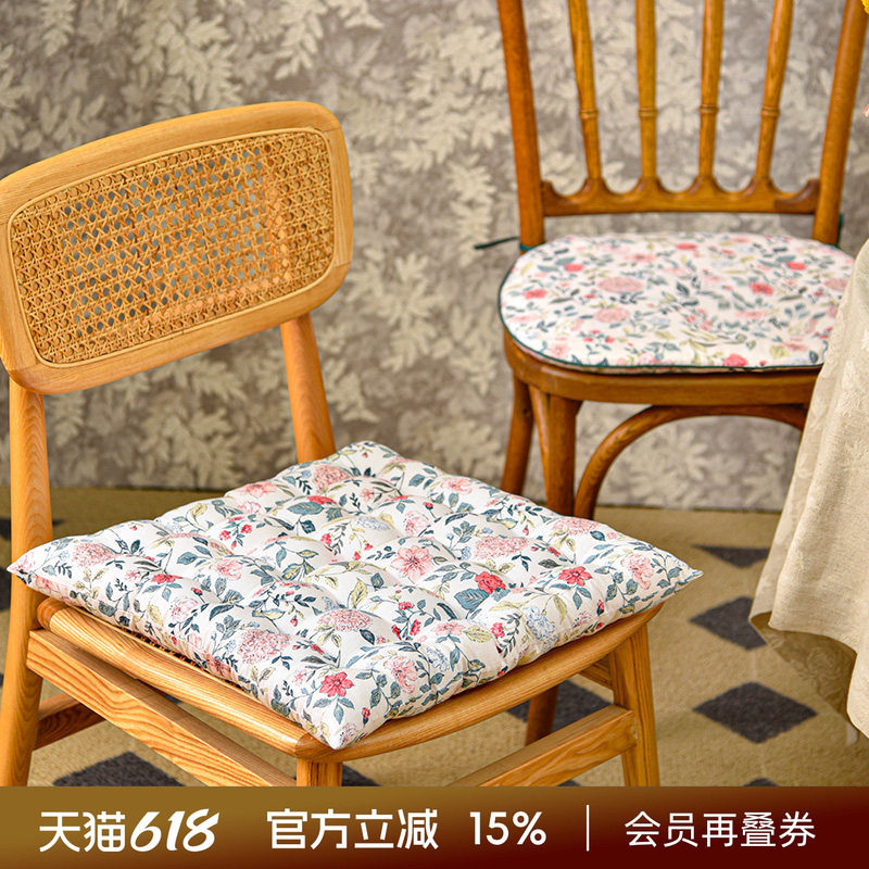 阳春小镇坐垫座垫餐椅家用实木红木中式四季通用冬季加厚圆形防滑