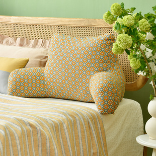 阳春小镇护腰靠垫枕头床头靠腰太阳花系列久坐卧室沙发靠孕妇可用