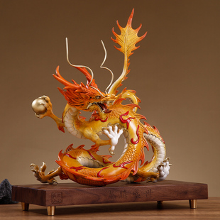 全铜龙摆件办公室客厅桌面装 饰工艺品乔迁店铺开业招财聚财吉祥物