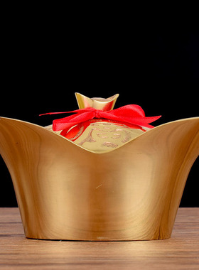 纯铜黄铜家用供水店铺开盖金元宝