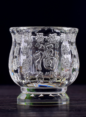 人造水晶供奉供杯酒杯圣水杯