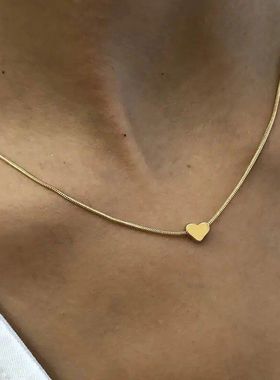 欧美跨境饰品时尚流行蛇骨链爱心