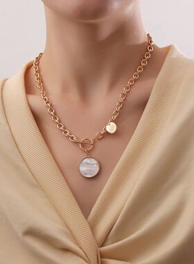 欧美跨境饰品朋克锁骨链小众设计