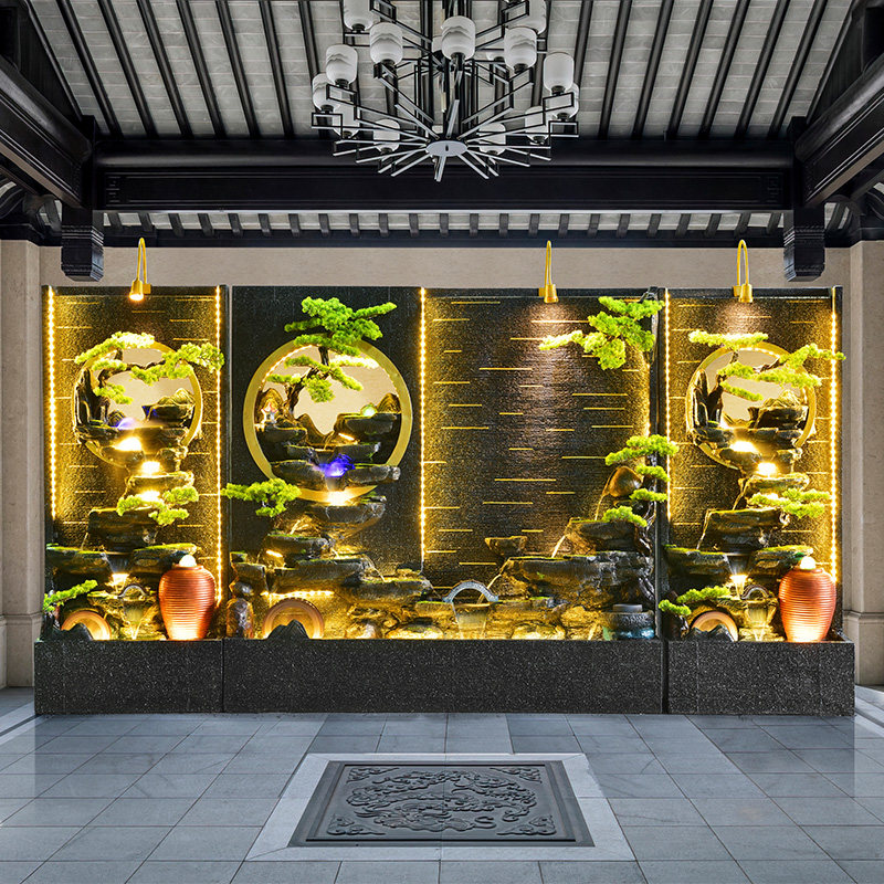 落地屏风客厅水幕墙隔断假山循环流水摆件喷泉装饰品别墅庭院造景,家居饰品,户外/庭院摆件,淘宝优惠券,粉丝福利购,淘宝优惠卷