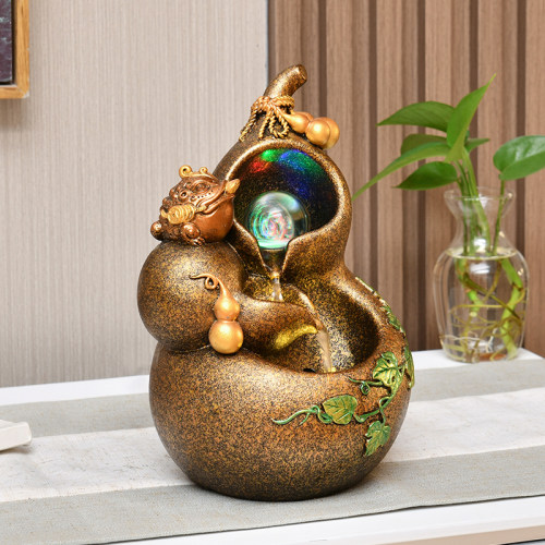 葫芦招财流水摆件循环水