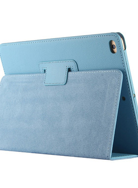 适用三星TAB S2 9.7寸外壳三星T810/T813/T815/T819C平板保护套荔枝T813仿皮软壳S2 9.7无盖后壳两折翻盖外套