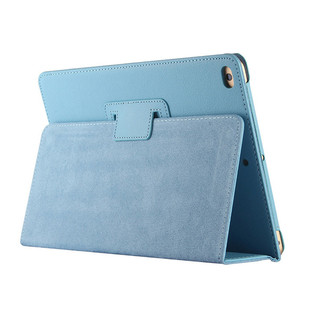 T819C平板保护套荔枝T813仿皮软壳S2 9.7寸外壳三星T810 T815 9.7无盖后壳两折翻盖外套 T813 适用三星TAB