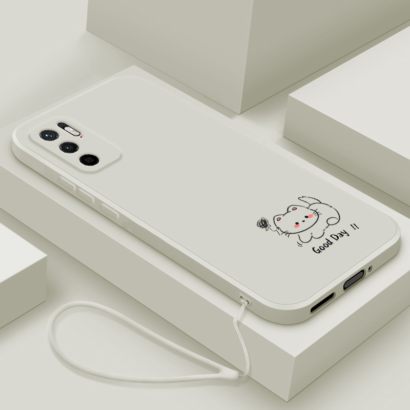 适用红米note10pro手机壳新款小米redmiNote10液态硅胶保护套5G男女生note9镜头全包9pro防摔软壳4G卡通小猫