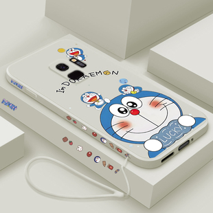 GalaxyS9 DS个性 液态硅胶保护套十S8男女款 G9600 卡通机器猫 s8plus镜头全包防摔软壳SM 适用三星s9手机壳新款