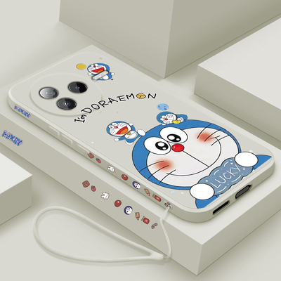 适用红米k80至尊版手机壳新款小米k80pro冠军版液态硅胶保护套redmi镜头全包防摔软壳ultra男女生卡通机器猫