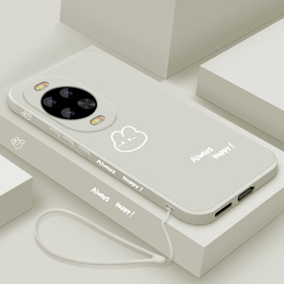 适用华为nova14手机壳新款nova14pro液态硅胶保护套14ultra镜头全包防摔14活力版软壳男女情侣网红卡通开心兔