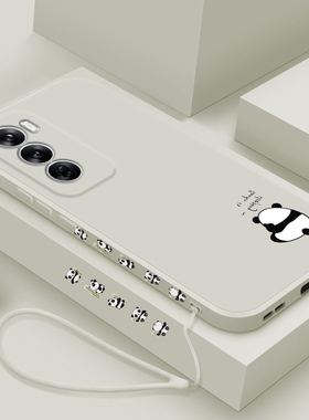 适用opporeno12手机壳新款reno12pro液态硅胶保护套por镜头全包防摔软壳rone男女生网红时尚0pp0个性创意熊猫