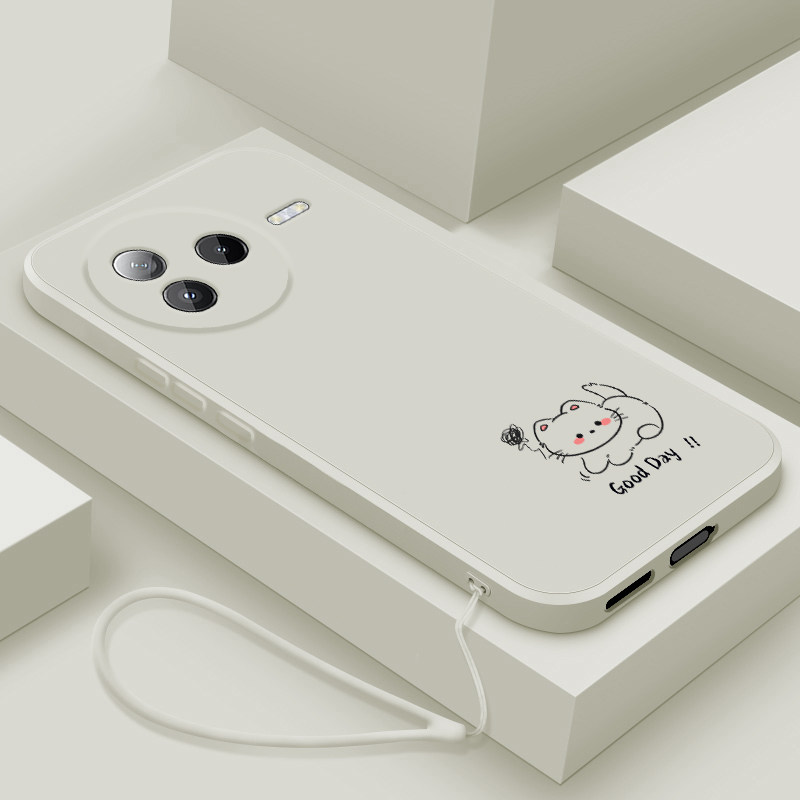 适用小米civi5pro手机壳新款civi5pro液态硅胶保护套pr0镜头全包防摔软壳xiaomi男女情侣简约卡通外线条小猫