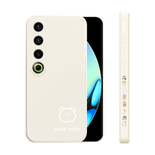 适用魅族21pro手机壳新款Meizu21液态硅胶保护套男女情侣M481SQ镜头全包防摔por卡通线条小熊软外壳个性Ai潮