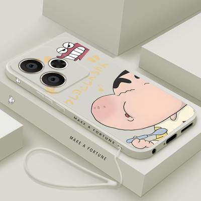 适用红米turbo3手机壳新款RedmiTurbo3液态硅胶软壳男女生小米Trubo镜头全包防摔保护套个性创意时尚卡通小新