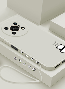 适用荣耀x30手机壳新款X30i液态硅胶保护套华为honor男女款x30max镜头全包防摔软壳TFY-AN00简约个性外壳熊猫