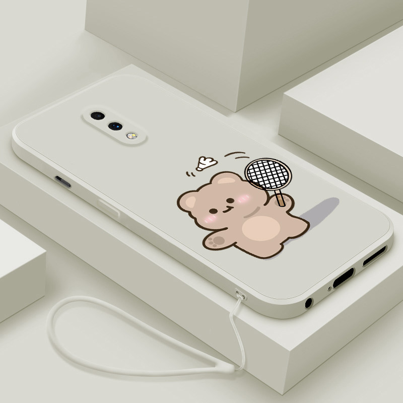 适用一加7手机壳7t新款oneplus7pro液态硅胶软壳7tpro男女情侣一加6镜头全包防摔1+5t保护套十创意卡通羽毛熊