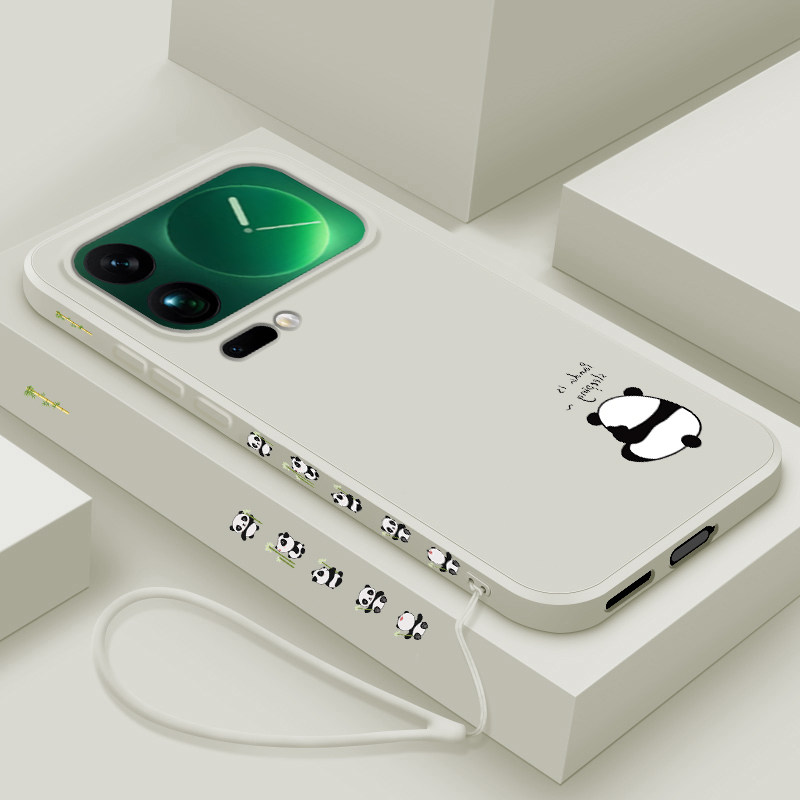 适用小米17promax手机壳新款xiaomi17液态硅胶软壳小米17pro镜头全包防摔保护套男女生网红创意卡通外壳熊猫