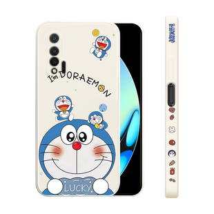 适用华为nova6手机壳新款nova6se液态硅胶保护套5G男女生4G镜头全包防摔软壳JNY简约WLZ-AL10个性卡通机器猫