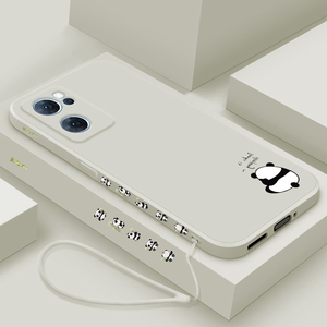 适用opporeno7pro手机壳新款Reno7液态硅胶保护套por男女生reno7se镜头全包防摔软壳5G个性创意超薄外壳熊猫