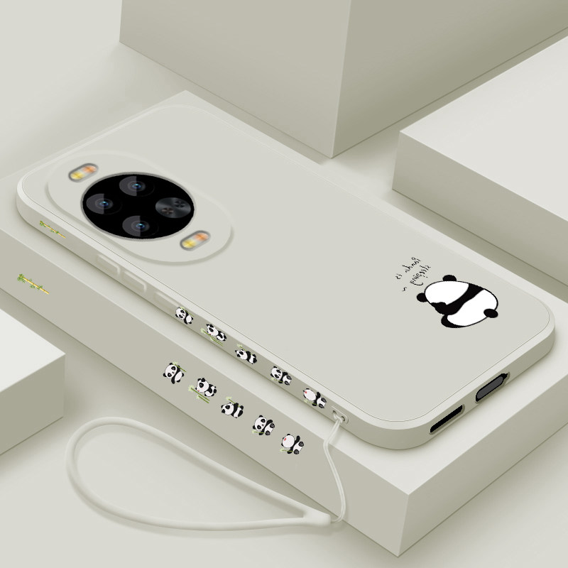 适用华为nova14手机壳新款nova14pro液态硅胶保护套14ultra镜头全包14活力版防摔软壳男女生网红卡通可爱熊猫