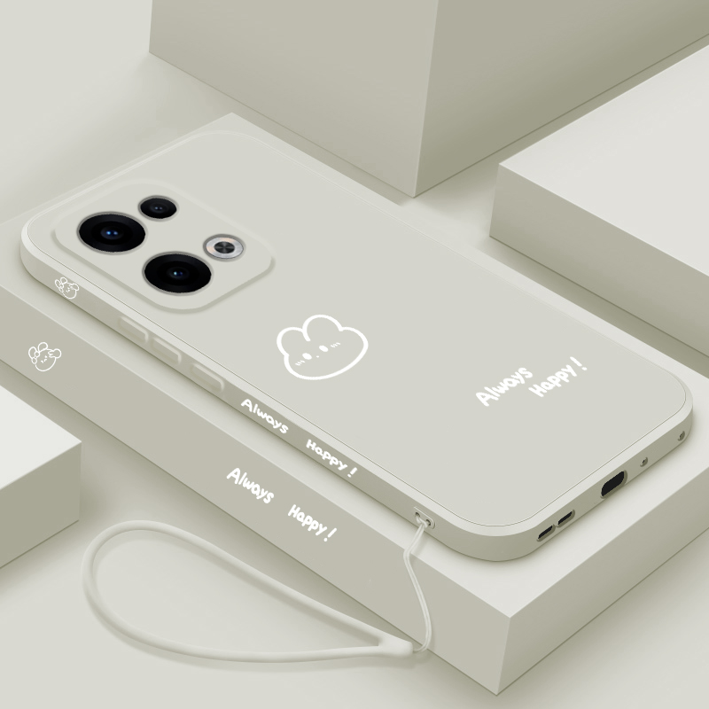 适用opporeno13手机壳reno13pro液态硅胶保护套oppo镜头全包防摔软壳por潮男女生PSD-AL00网红pr0卡通开心兔