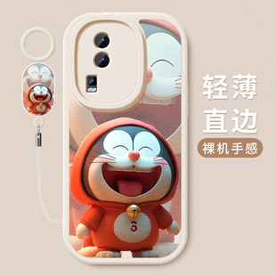 适用iqooneo7竞速版手机壳新款iqooneo6se小羊皮硅胶软壳iqooneo5活力版镜头全包5s防摔neo3保护套男女生哆啦