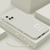 适用于vivos10手机壳新款 创意男女款 液态硅胶软vivo s10pro保护套直边全包防摔s10e简画熊和兔网红潮牌个性