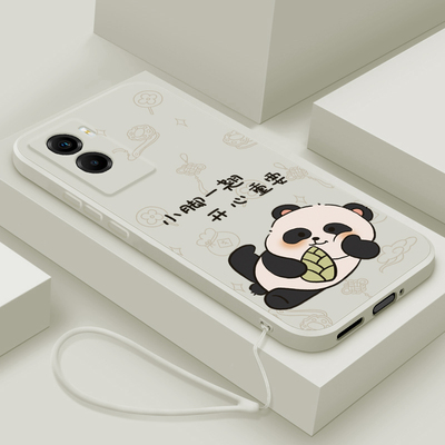 适用vivoy55s手机壳新款y55t男女生y53s液态硅胶保护套viv0潮y52s镜头全包防摔y52t超薄y51s软壳卡通翘脚熊猫