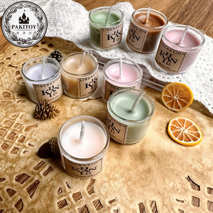 6分派家食玩bjd迷你袖珍生活厨房成品配件微缩手工渐变香薰蜡烛