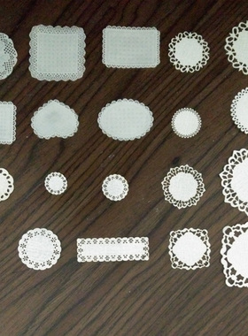 派淇汏diy小食玩娃屋实拍迷你拼装模型配件成品袖珍蛋糕蕾丝纸垫